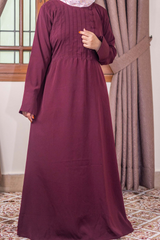 Pintex Chest Abaya