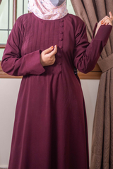 Pintex Chest Abaya