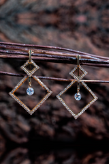 Double Square Earrings